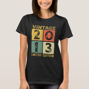 10 Jahre alte Geschenke Vintag 2013 Limited Editio T-Shirt