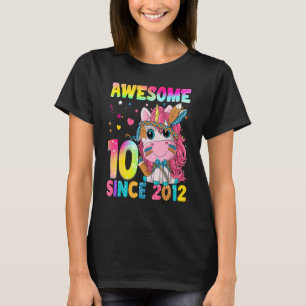 10 Jahre Alte Girl Teens Niedlich Einhorn Boho 10. T-Shirt