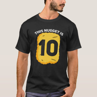 10 Jahre alte Hühnchen Nugget Geburtstagsparty T-Shirt