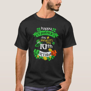 10 Jahre alter St. Patricks Tag sein 10. Geburtsta T-Shirt