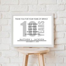 10 Jahre Altersrente oder Geschenk zur Mitarbeiter