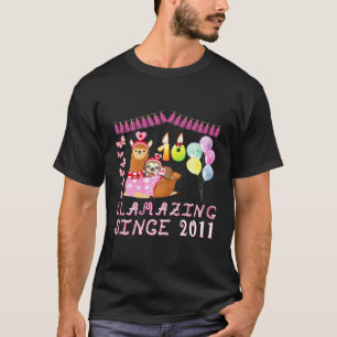 10 Jahre altes 10. Geburtstagsfaultier, das auf ei T-Shirt