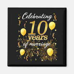 10 Jahre Ehe Feiern Die 10. Hochzeit An Magnet
