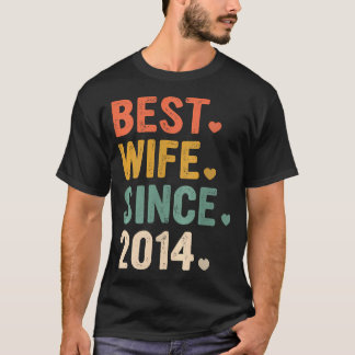 10 Jahre Jubiläum für ihre beste Ehefrau seit 2014 T-Shirt