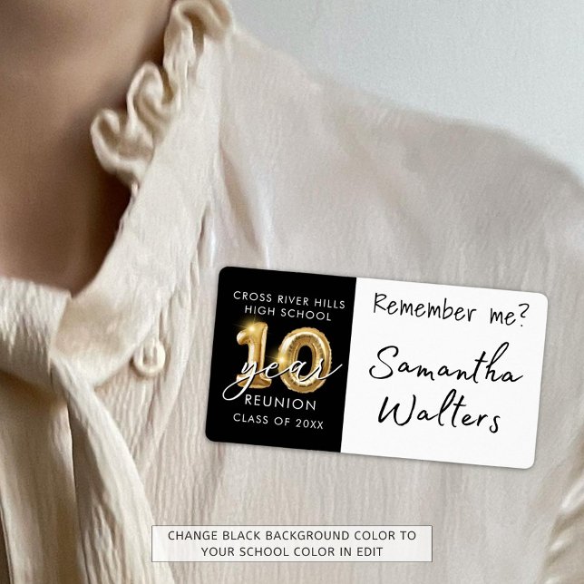10 Jahre Klasse Wiedersehen Name Tag Erinnern (Von Creator hochgeladen)