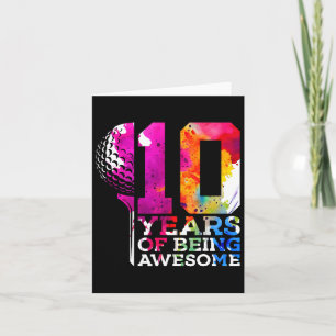 10 Jahre Phantastischer Golfplatz 10. Geburtstag Karte
