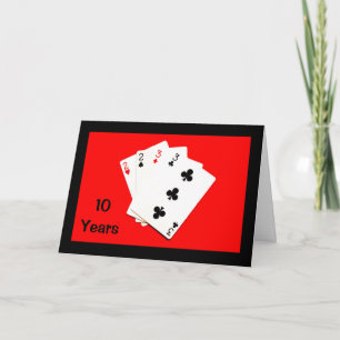 10 Jahre sind eine große Sache! Hochzeitstagskarte Karte