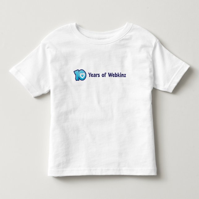 10 Jahre von Webkinz Logo Kleinkind T-shirt (Vorderseite)