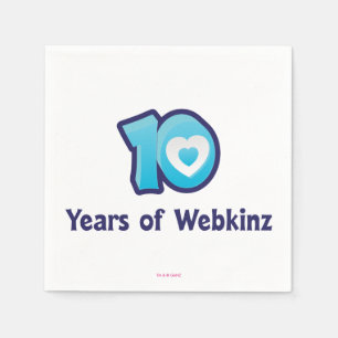 10 Jahre Webkinz-Logo Serviette