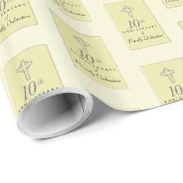 10. Jahrestag des Priesterkreuzkreuzes Geschenkpapier