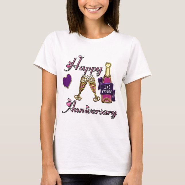 10. Jahrestag T-Shirt (Vorderseite)
