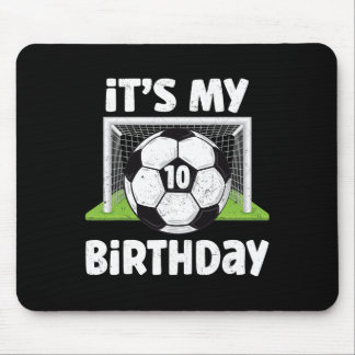 10-jähriger Fußballspieler zum 10. Geburtstag Kind Mousepad