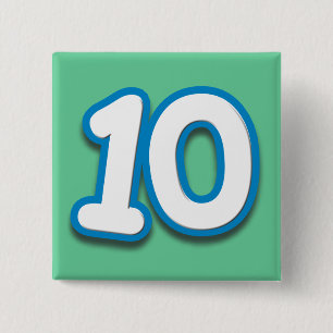 10-jähriger Geburtstag oder Jahrestag - addieren Button