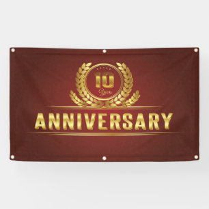 10-jähriger Jahrestag Banner