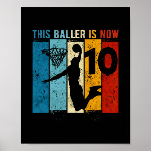 10-jähriger Skelett 10. Geburtstag Junge Poster
