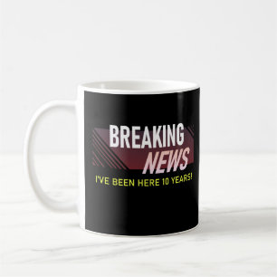 10-jähriges Arbeitsjubiläum 10. Mitarbeitergesch Kaffeetasse