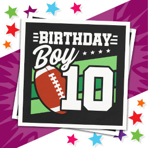 10-jähriges Party Thema 10. Geburtstag Junge Serviette