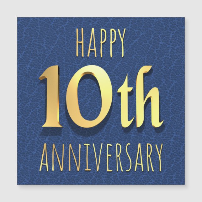 10. Jubiläum Magnetkarte (Vorderseite)