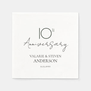 10. Jubiläum Minimal Napkins Serviette