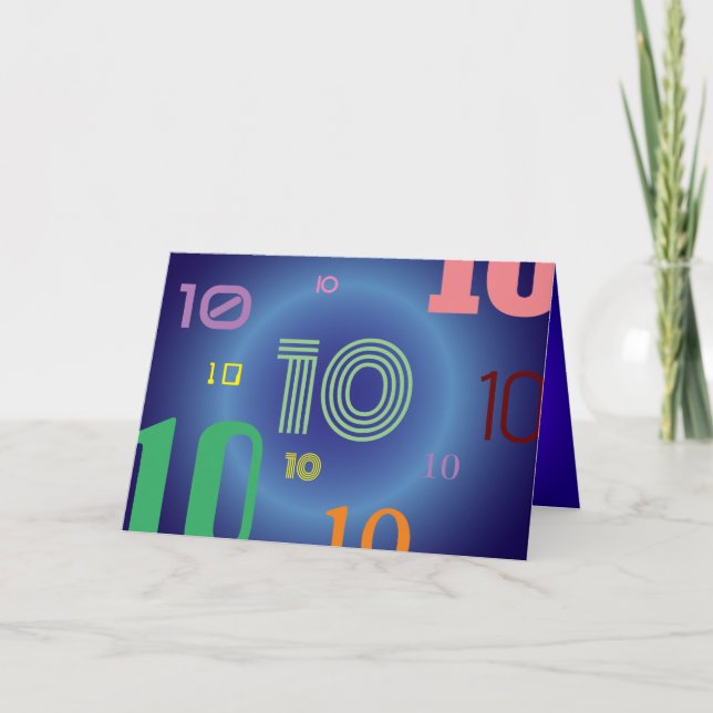 10. Jubiläumsgrinskarte Karte (Vorderseite)