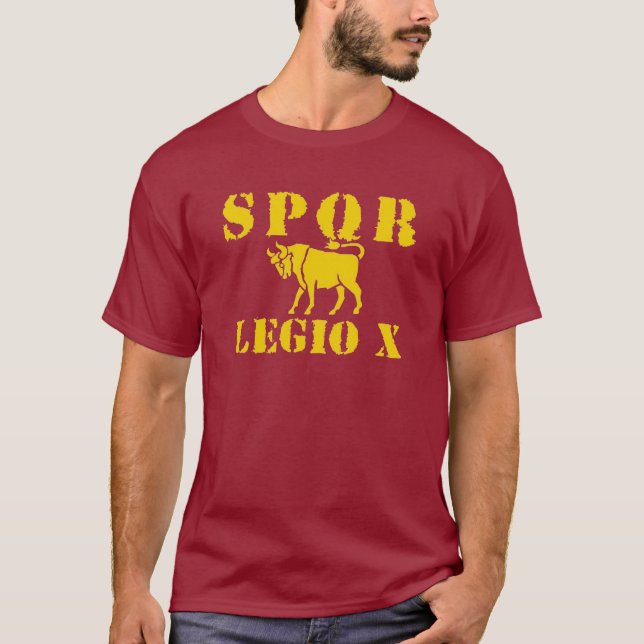 10 Julius Cäsars berühmte 10. römische T-Shirt (Vorderseite)