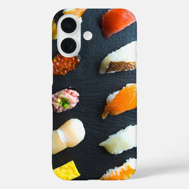 10 kinds of sushi iPhone 16 hülle (Rückseite)