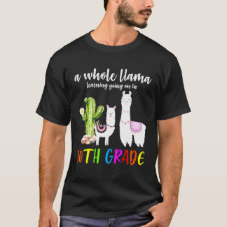 10. Klasse Llama Cactus Student Zurück in die Schu T-Shirt