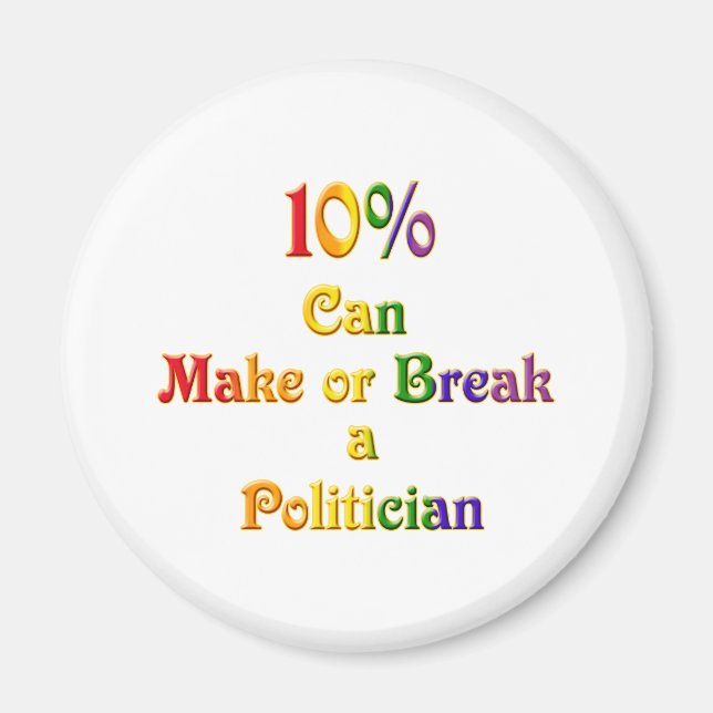 10% können sich herstellen oder brechen magnet (Vorne)