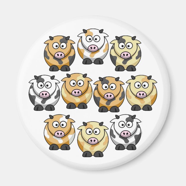 10 Kuh Rundmagnet Magnet (Vorne)