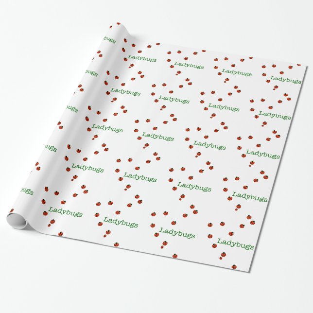 10 Ladybugs Geschenkpapier (Ungerollt)