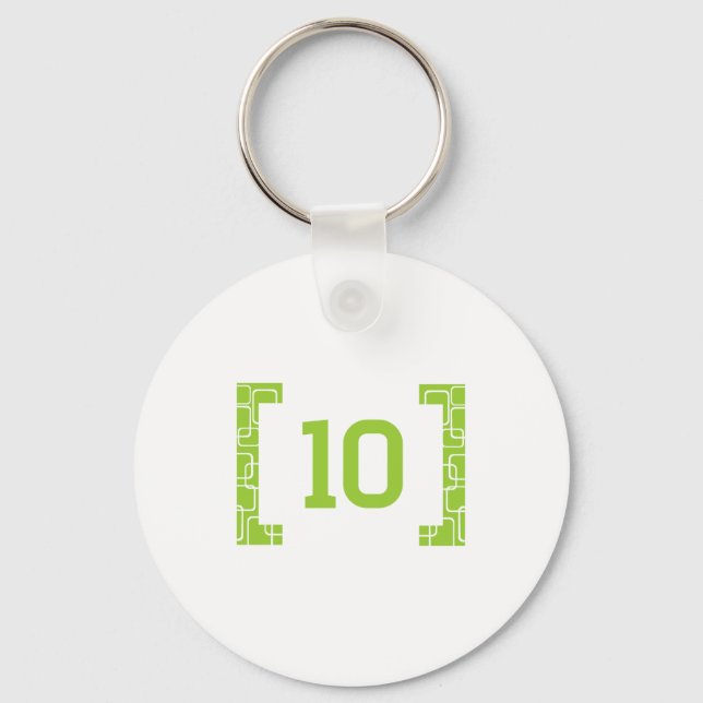 #10 Lime Green Schlüsselanhänger (Vorderseite)
