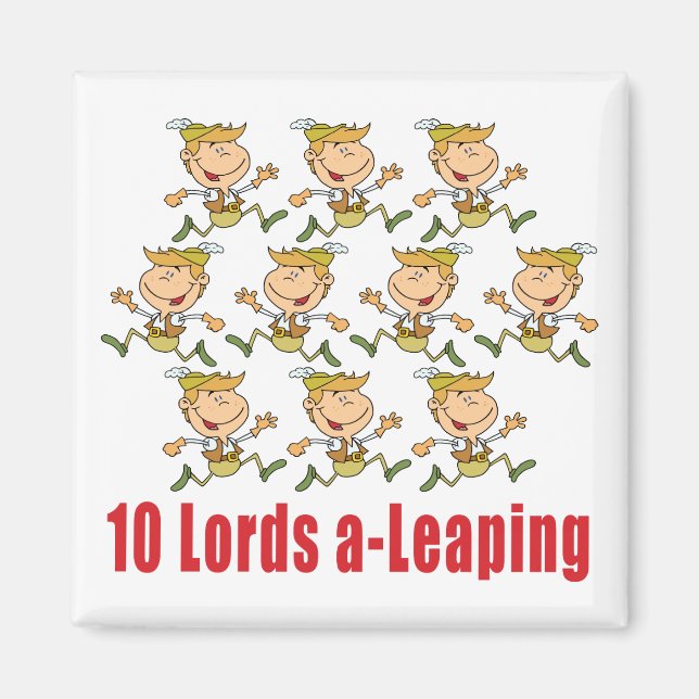 10 Lords a-Leaping Magnet (Vorne)