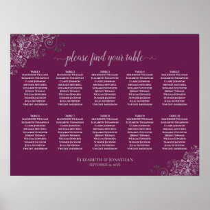 10 Mariage de table Argent de tableau sur Cassis