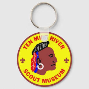 10-Mile-River-Scout-Museum Logo-Schlüsselanhänger Schlüsselanhänger