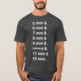 10 mm Sockel verloren T-Shirt