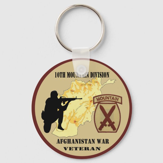 10. Mountain Division Veteran Schlüsselanhänger (Vorderseite)
