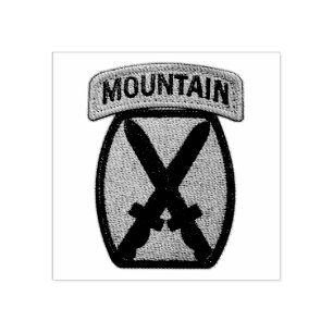 10. MTN Div. MD-Gebirgsabteilung Gummistempel