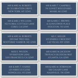 10 Name der Person Mystical Blue Aufkleber