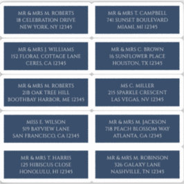 10 Name der Person Mystical Blue Aufkleber