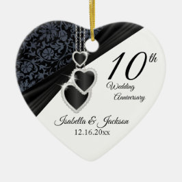 10. Onyx Foto Hochzeit Jubiläum mit Foto Keramikornament