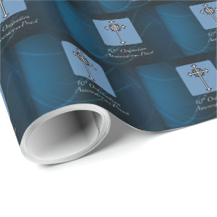 10. Ordination Jahrestag des Priesters Geschenkpapier