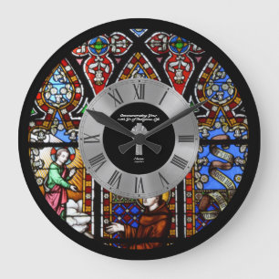 10. Ordination Jubiläum festes Glas Custom Große Wanduhr