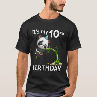 10 Panda 10th Py Animal Panda T-Shirt