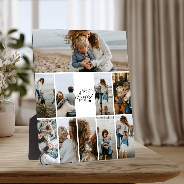 10 Personalized Best Aunt Photo Collage Fotoplatte (Von Creator hochgeladen)