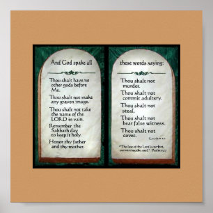 10 Plakat "Gebote"