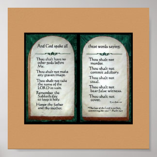 10 Plakat "Gebote"