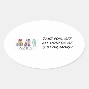 10 % Preisnachlass für Broschüren Ovaler Aufkleber