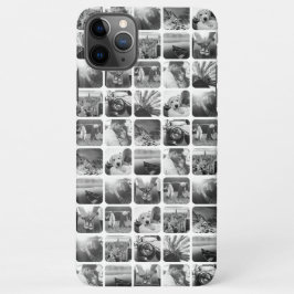 10 Quadrat Foto Gittervorlage gerundeter weißer Ra iPhone 11Pro Max Hülle