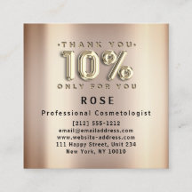 10% Rabatt Logos Danke Rose Gold