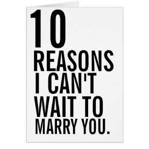 10 raisons que je ne peux pas attendre pour vous